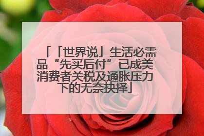 「世界说」生活必需品“先买后付”已成美消费者关税及通胀压力下的无奈抉择