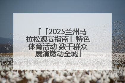 「2025兰州马拉松观赛指南」特色体育活动 数千群众展演燃动全城