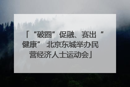 “破圈”促融、赛出“健康” 北京东城举办民营经济人士运动会
