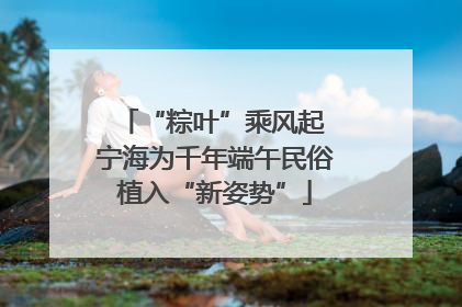 “粽叶”乘风起 宁海为千年端午民俗植入“新姿势”