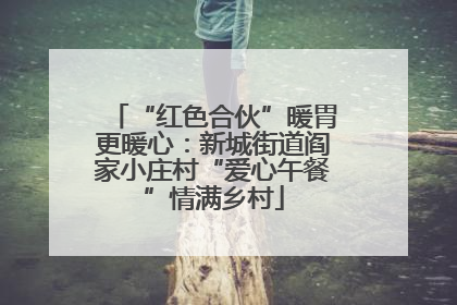 “红色合伙”暖胃更暖心：新城街道阎家小庄村“爱心午餐”情满乡村