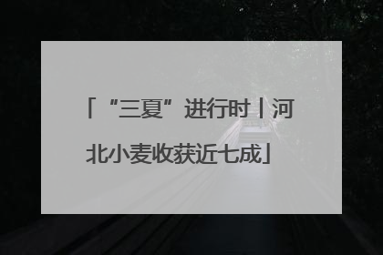 “三夏”进行时丨河北小麦收获近七成
