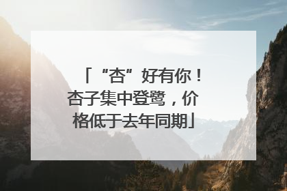 “杏”好有你！杏子集中登鹭，价格低于去年同期