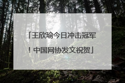 王欣瑜今日冲击冠军！中国网协发文祝贺