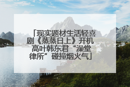 现实题材生活轻喜剧《蒸蒸日上》开机 高叶韩东君“澡堂律所”碰撞烟火气