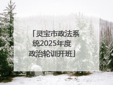 灵宝市政法系统2025年度政治轮训开班