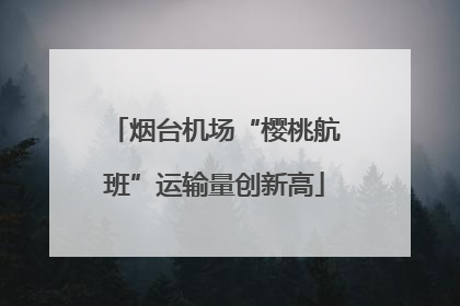 烟台机场“樱桃航班”运输量创新高