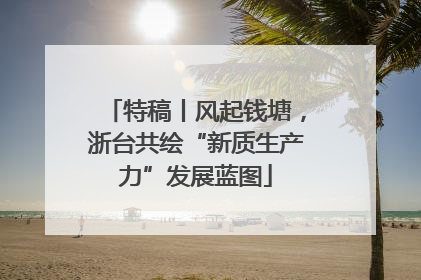 特稿丨风起钱塘，浙台共绘“新质生产力”发展蓝图