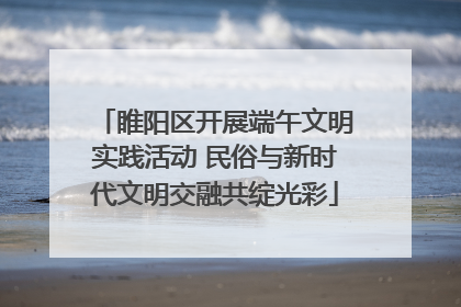 睢阳区开展端午文明实践活动 民俗与新时代文明交融共绽光彩