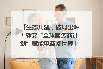 生态共建，破局出海！静安“全球服务商计划”赋能电商闯世界