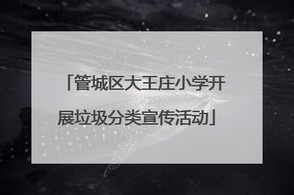 管城区大王庄小学开展垃圾分类宣传活动