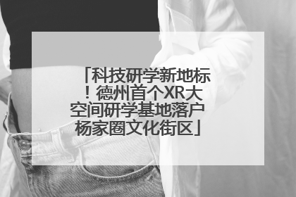 科技研学新地标！德州首个XR大空间研学基地落户杨家圈文化街区