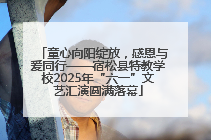 童心向阳绽放，感恩与爱同行——宿松县特教学校2025年“六一”文艺汇演圆满落幕