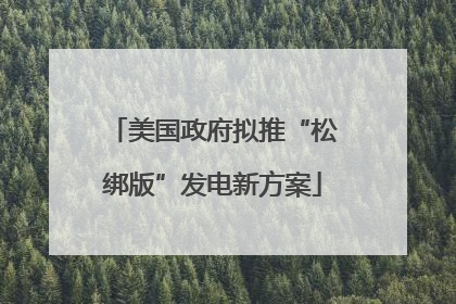 美国政府拟推“松绑版”发电新方案