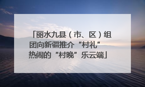 丽水九县（市、区）组团向新疆推介“村礼” 热闹的“村晚”乐云端
