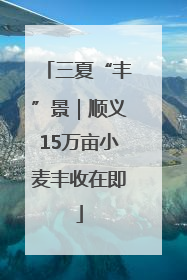 三夏“丰”景｜顺义15万亩小麦丰收在即