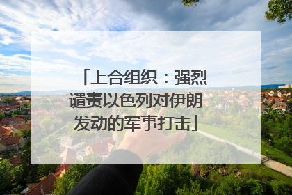 上合组织：强烈谴责以色列对伊朗发动的军事打击