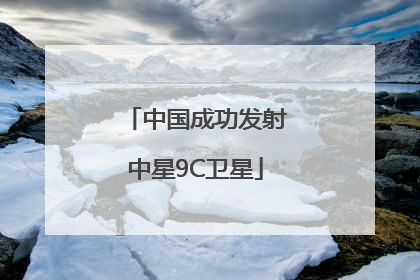 中国成功发射中星9C卫星