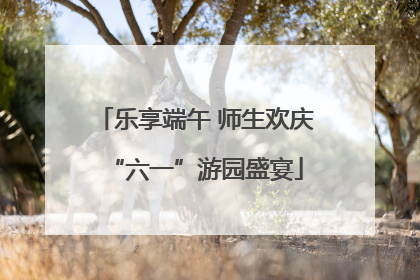 乐享端午 师生欢庆“六一”游园盛宴