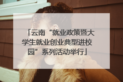 云南“就业政策暨大学生就业创业典型进校园”系列活动举行
