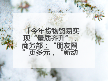 今年货物贸易实现“量质齐升”，商务部：“朋友圈”更多元，“新动能”加快集聚