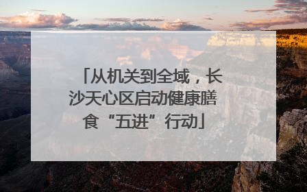 从机关到全域，长沙天心区启动健康膳食“五进”行动