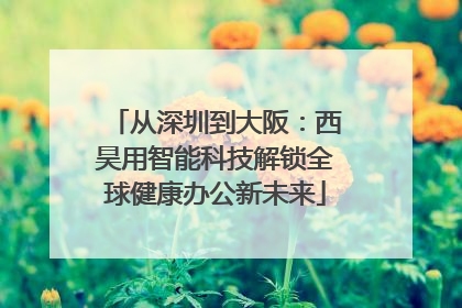 从深圳到大阪：西昊用智能科技解锁全球健康办公新未来