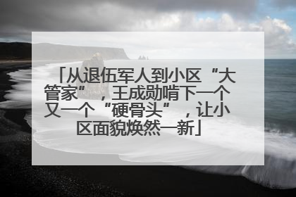 从退伍军人到小区“大管家”，王成勋啃下一个又一个“硬骨头”，让小区面貌焕然一新