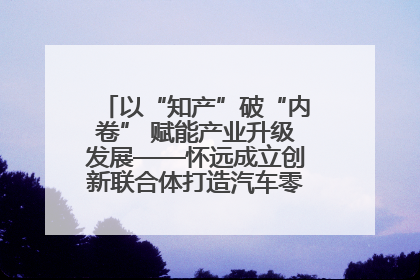 以“知产”破“内卷” 赋能产业升级发展——怀远成立创新联合体打造汽车零部件产业新高地
