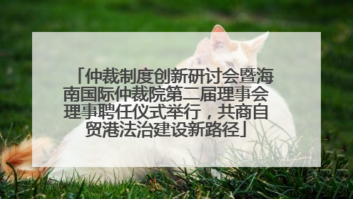 仲裁制度创新研讨会暨海南国际仲裁院第二届理事会理事聘任仪式举行，共商自贸港法治建设新路径