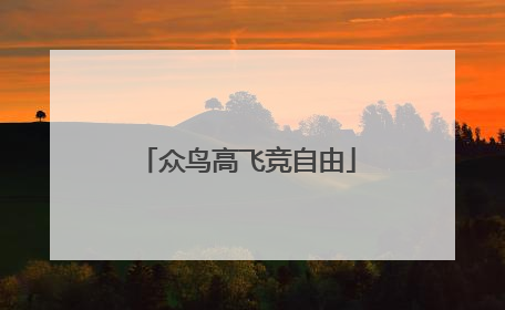 众鸟高飞竞自由