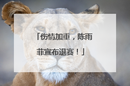 伤情加重，陈雨菲宣布退赛！