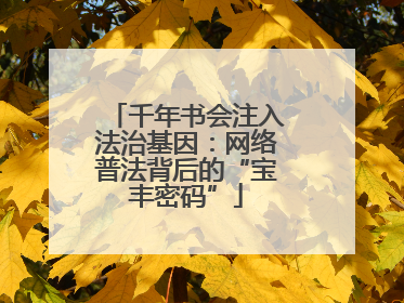 千年书会注入法治基因：网络普法背后的“宝丰密码”