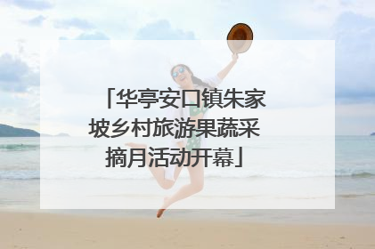 华亭安口镇朱家坡乡村旅游果蔬采摘月活动开幕