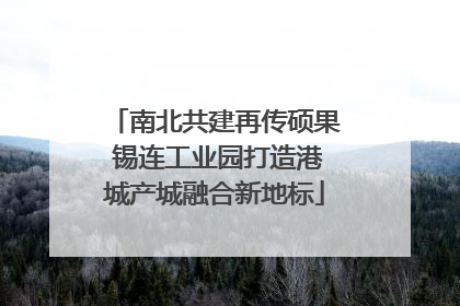 南北共建再传硕果 锡连工业园打造港城产城融合新地标