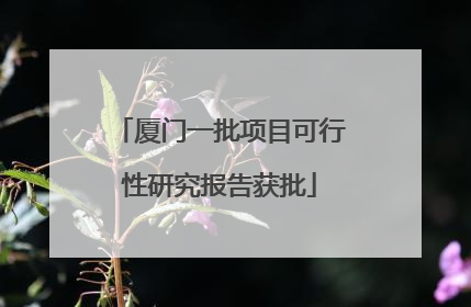 厦门一批项目可行性研究报告获批