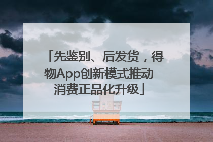 先鉴别、后发货，得物App创新模式推动消费正品化升级