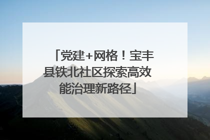 党建+网格！宝丰县铁北社区探索高效能治理新路径