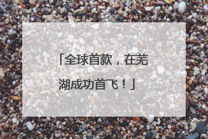全球首款，在芜湖成功首飞！