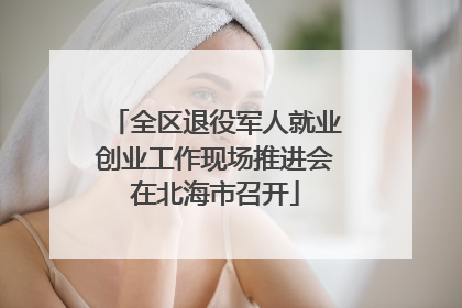 全区退役军人就业创业工作现场推进会在北海市召开