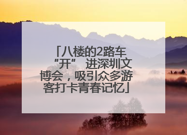 八楼的2路车 “开” 进深圳文博会，吸引众多游客打卡青春记忆