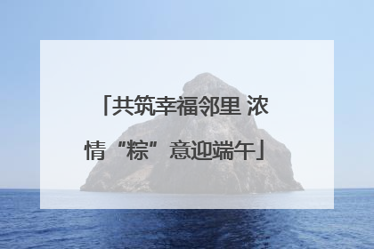 共筑幸福邻里 浓情“粽”意迎端午