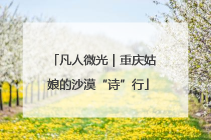 凡人微光｜重庆姑娘的沙漠“诗”行