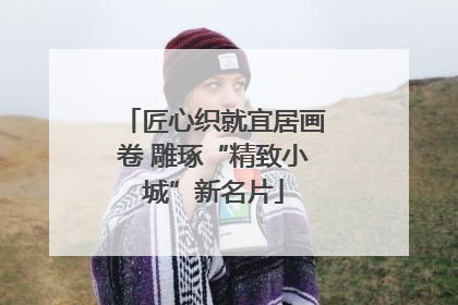 匠心织就宜居画卷 雕琢“精致小城”新名片