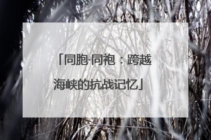同胞·同袍：跨越海峡的抗战记忆