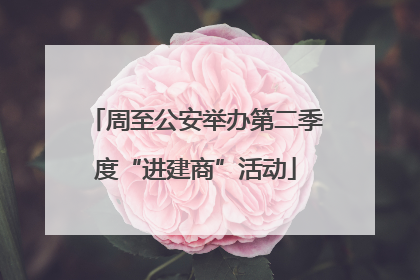 周至公安举办第二季度“进建商”活动