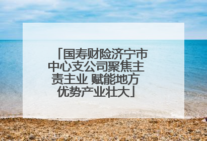 国寿财险济宁市中心支公司聚焦主责主业 赋能地方优势产业壮大