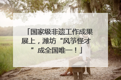 国家级非遗工作成果展上，潍坊“风筝怪才”成全国唯一！