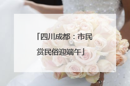 四川成都：市民赏民俗迎端午