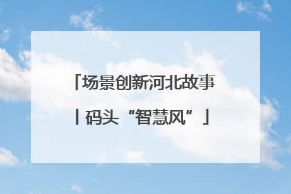场景创新河北故事丨码头“智慧风”